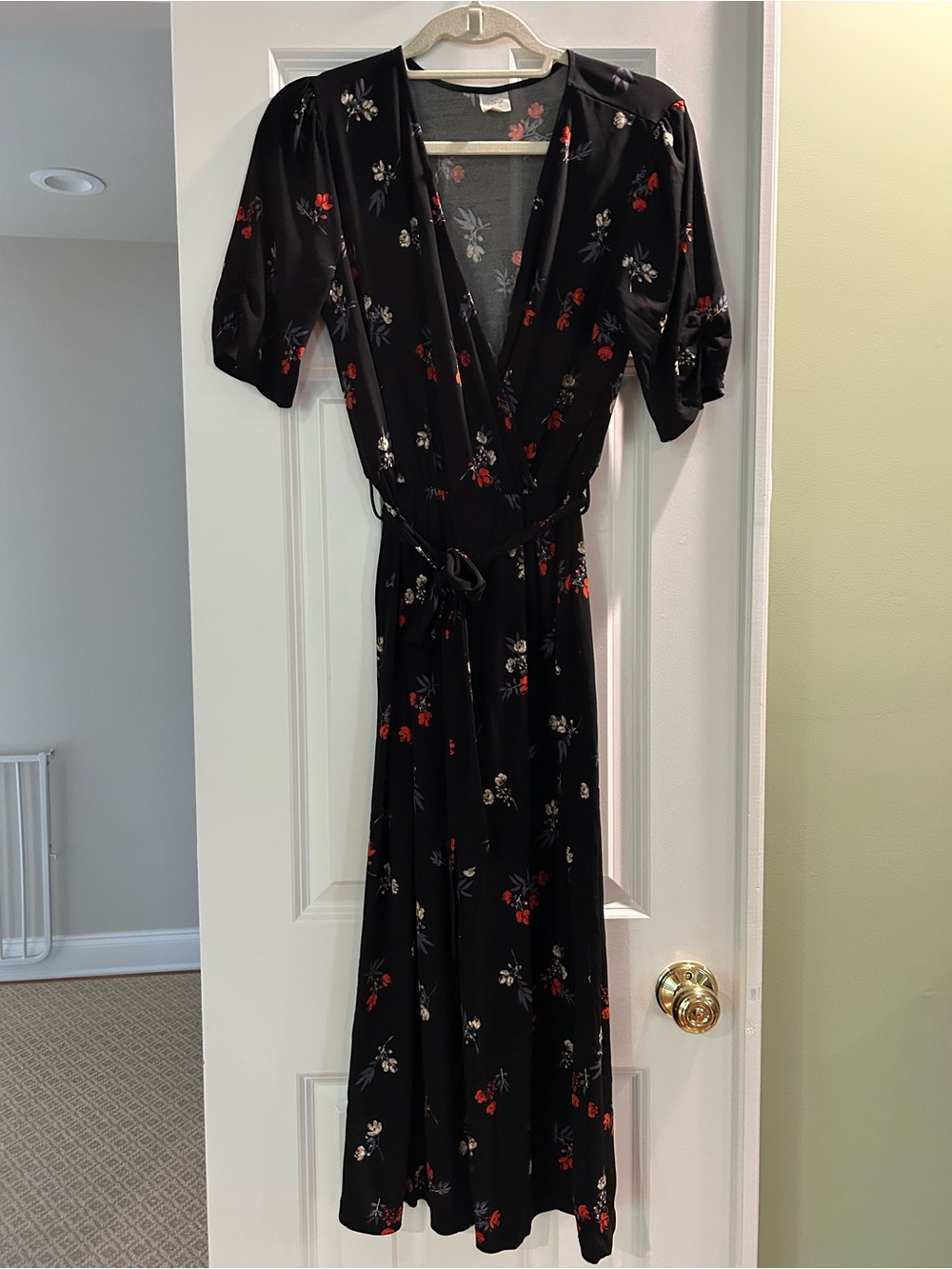 Kaileigh - Black Floral Jumpsuit - Size M